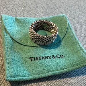 Tiffany & Co. SummersetSterling Silver Woven Band size 8